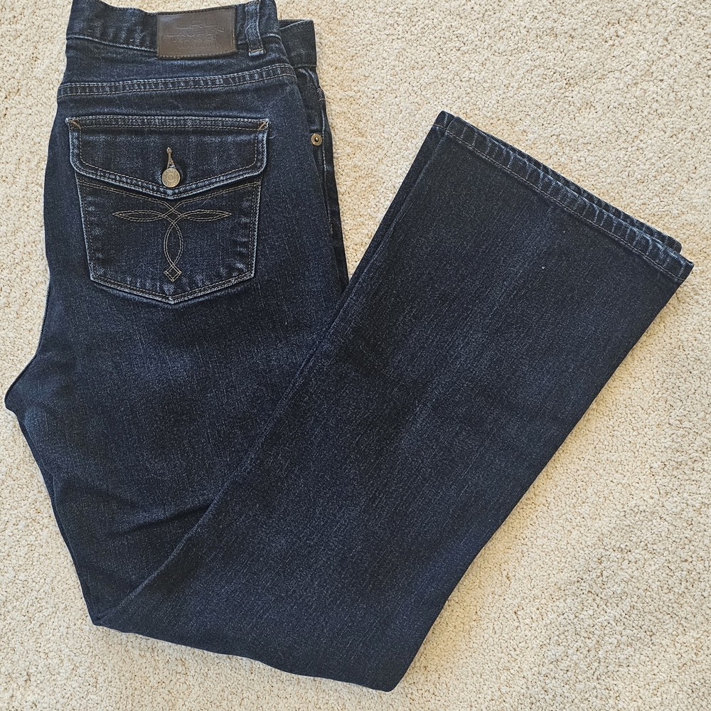 Ralph Lauren LRL Designer Dark Wash Denim Jeans